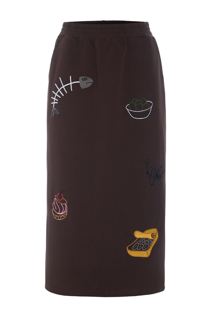 HUNKØN Chili Skirt Skirts Brown