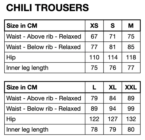 HUNKØN Chili Trousers Trousers Black