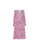 HUNKØN Cille Ruffle Dress Dresses Pink Mermaid Art Print