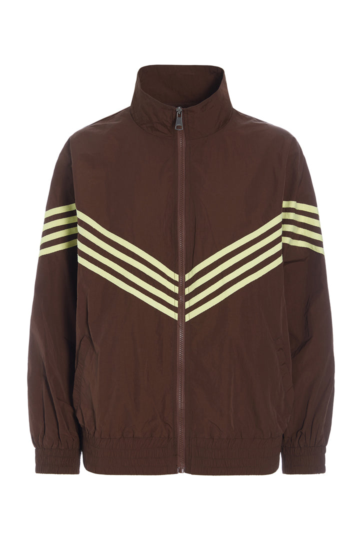 HUNKØN Cindy Track Jacket Jackets Brown
