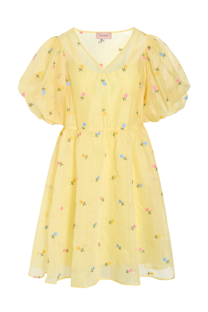 HUNKØN Conny Dress Dresses Yellow
