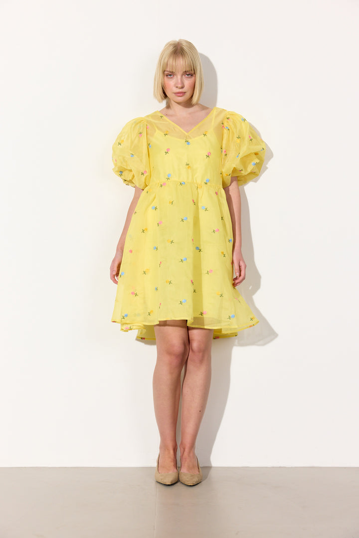 HUNKØN Conny Dress Dresses Yellow