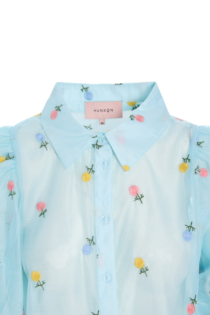 HUNKØN Conny Shirt Shirts Blue