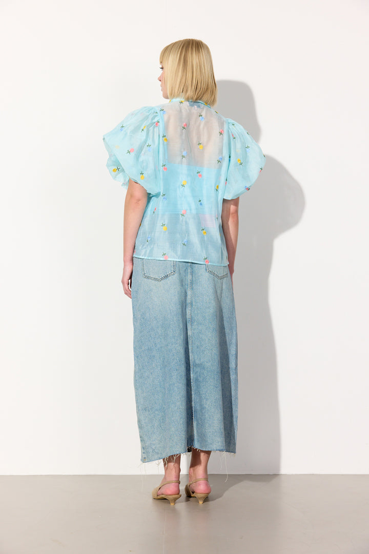 HUNKØN Conny Shirt Shirts Blue