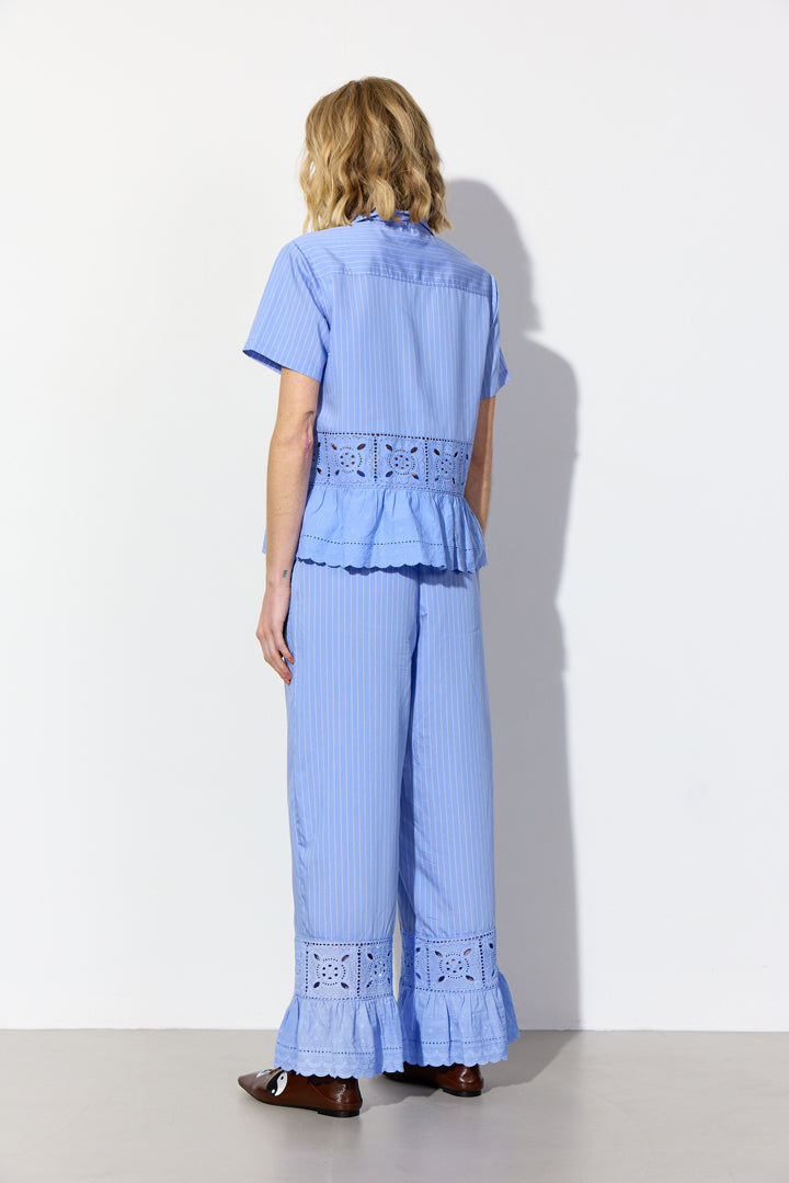 HUNKØN Cornelia Shirt Shirts Blue