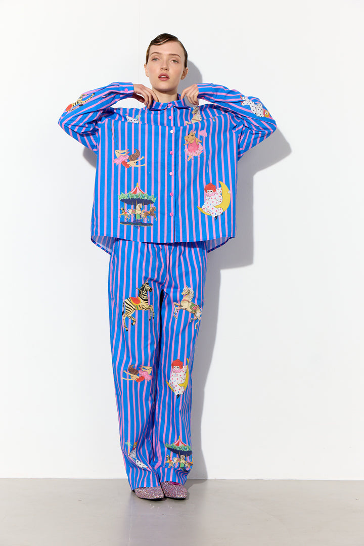 HUNKØN Cosmia Shirt Shirts Blue Showstopper Art Print