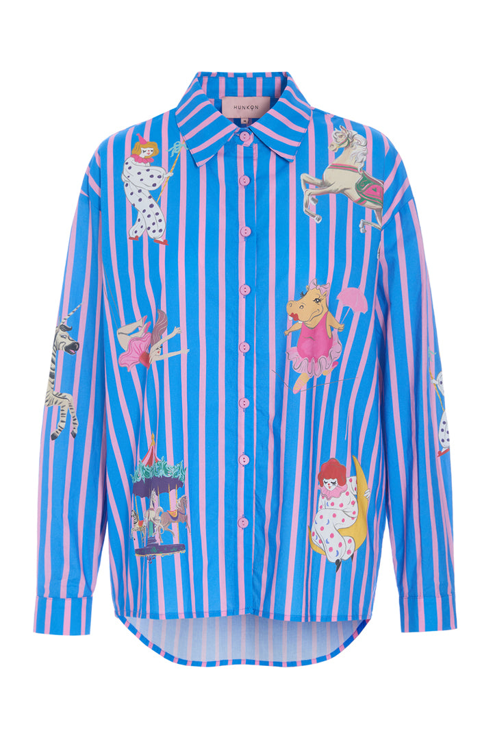 HUNKØN Cosmia Shirt Shirts Blue Showstopper Art Print