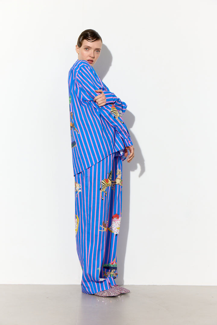 HUNKØN Cosmia Shirt Shirts Blue Showstopper Art Print