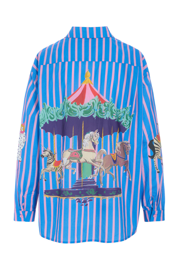 HUNKØN Cosmia Shirt Shirts Blue Showstopper Art Print