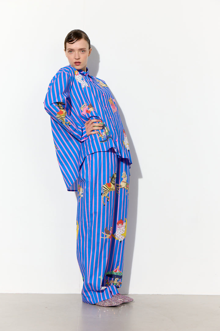 HUNKØN Cosmia Trousers Trousers Blue Showstopper Art Print