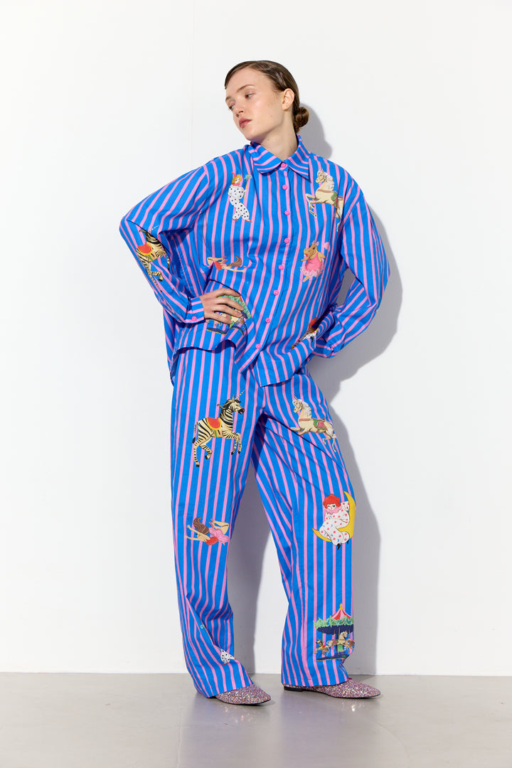 HUNKØN Cosmia Trousers Trousers Blue Showstopper Art Print