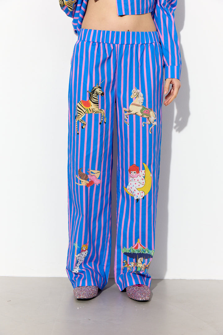 HUNKØN Cosmia Trousers Trousers Blue Showstopper Art Print
