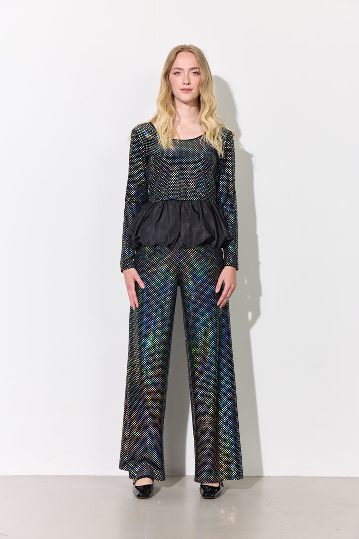 HUNKØN Daisy Trousers Trousers Black Disco
