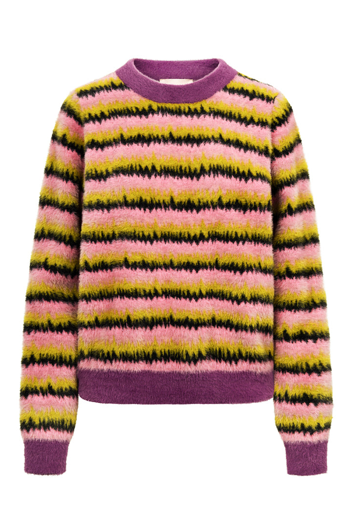 HUNKØN Dakota Knit Blouse Blouses Mix stripe