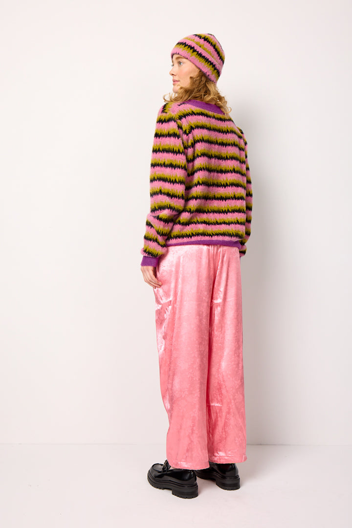 HUNKØN Dakota Knit Blouse Blouses Mix stripe