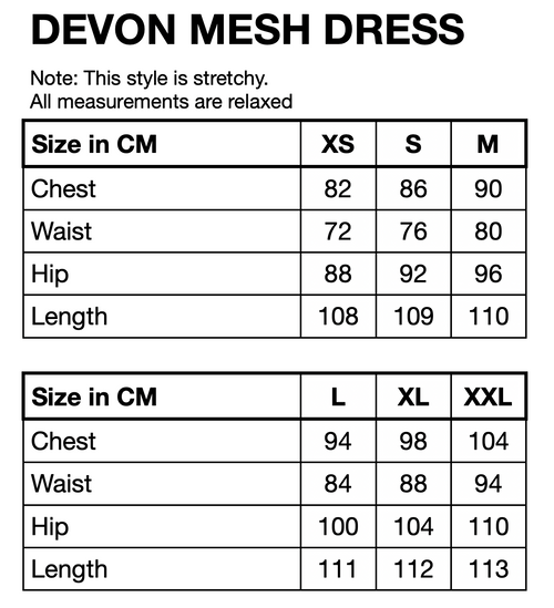 HUNKØN Devon Mesh Dress Dresses Horizon Art Print