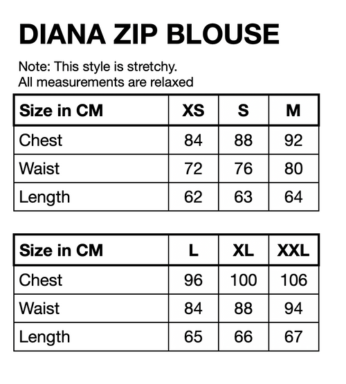 HUNKØN Diana Zipper Blouse Blouses Pink sky Art Print