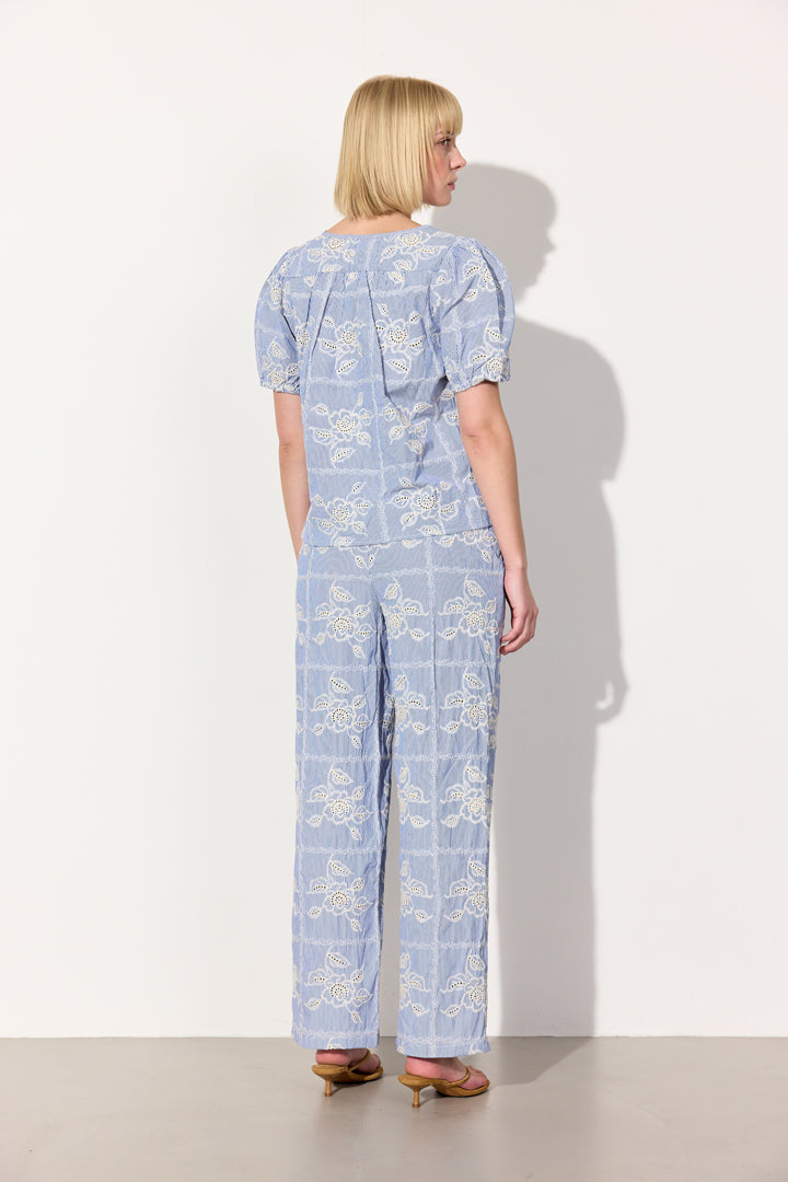 HUNKØN Ditte Top Tops Blue