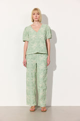 HUNKØN Ditte Top Tops Green