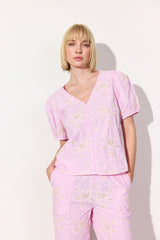 HUNKØN Ditte Top Tops Pink