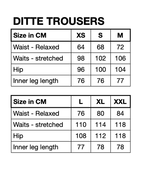 HUNKØN Ditte Trousers Trousers Blue