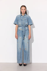 HUNKØN Dolly Denim Jumpsuit Jumpsuits Light Denim