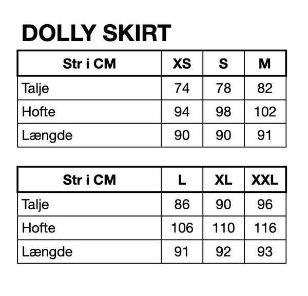 HUNKØN Dolly Denim Skirt Skirts Light Denim