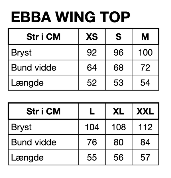 HUNKØN Ebba Wing top Tops Light Blue