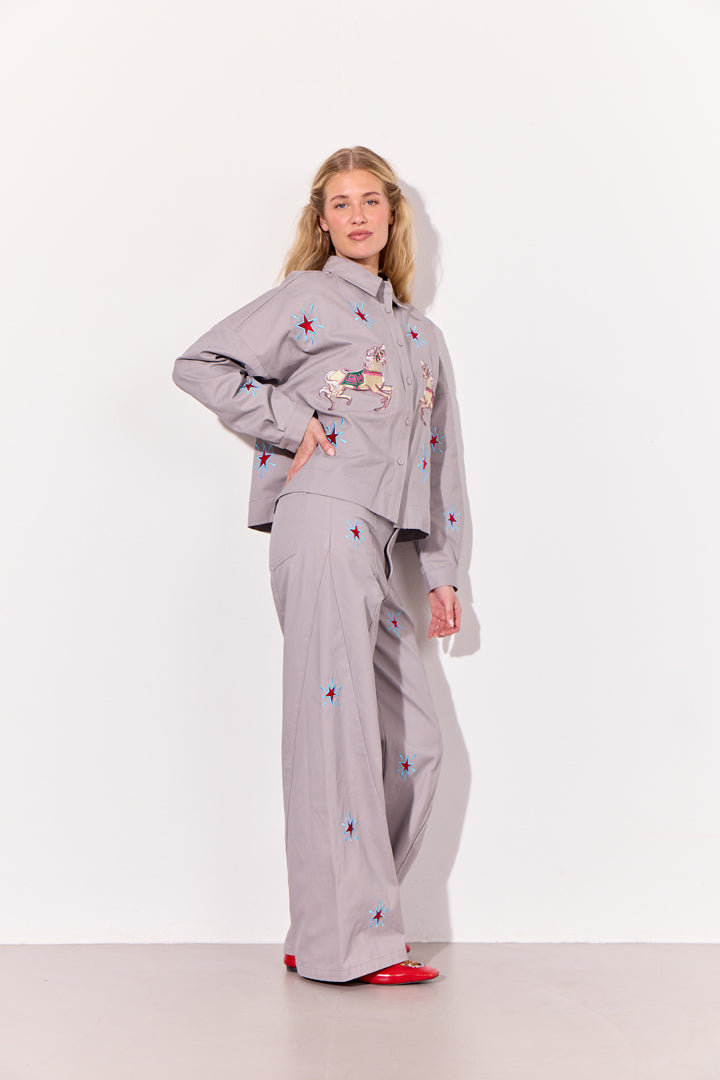 HUNKØN Electra Trousers Trousers Grey