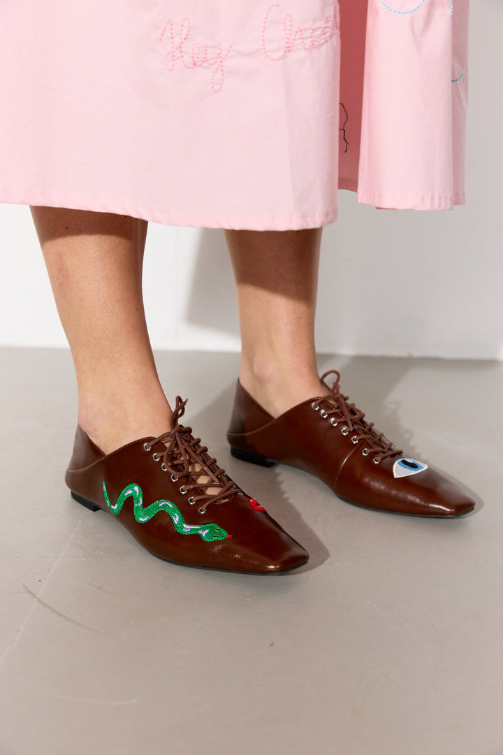 HUNKØN Elfrida Shoes Accessories Brown