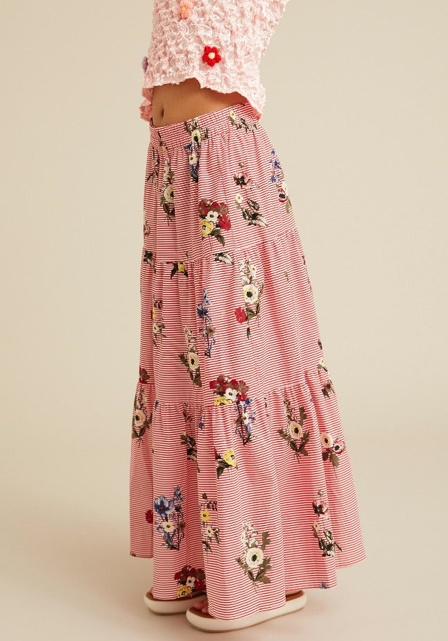 HUNKØN Emma Skirt Skirts Red Hawaii
