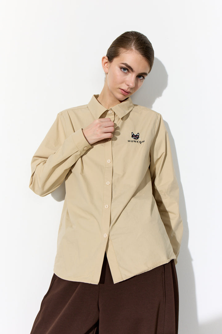 HUNKØN Esme Shirt Shirts Beige
