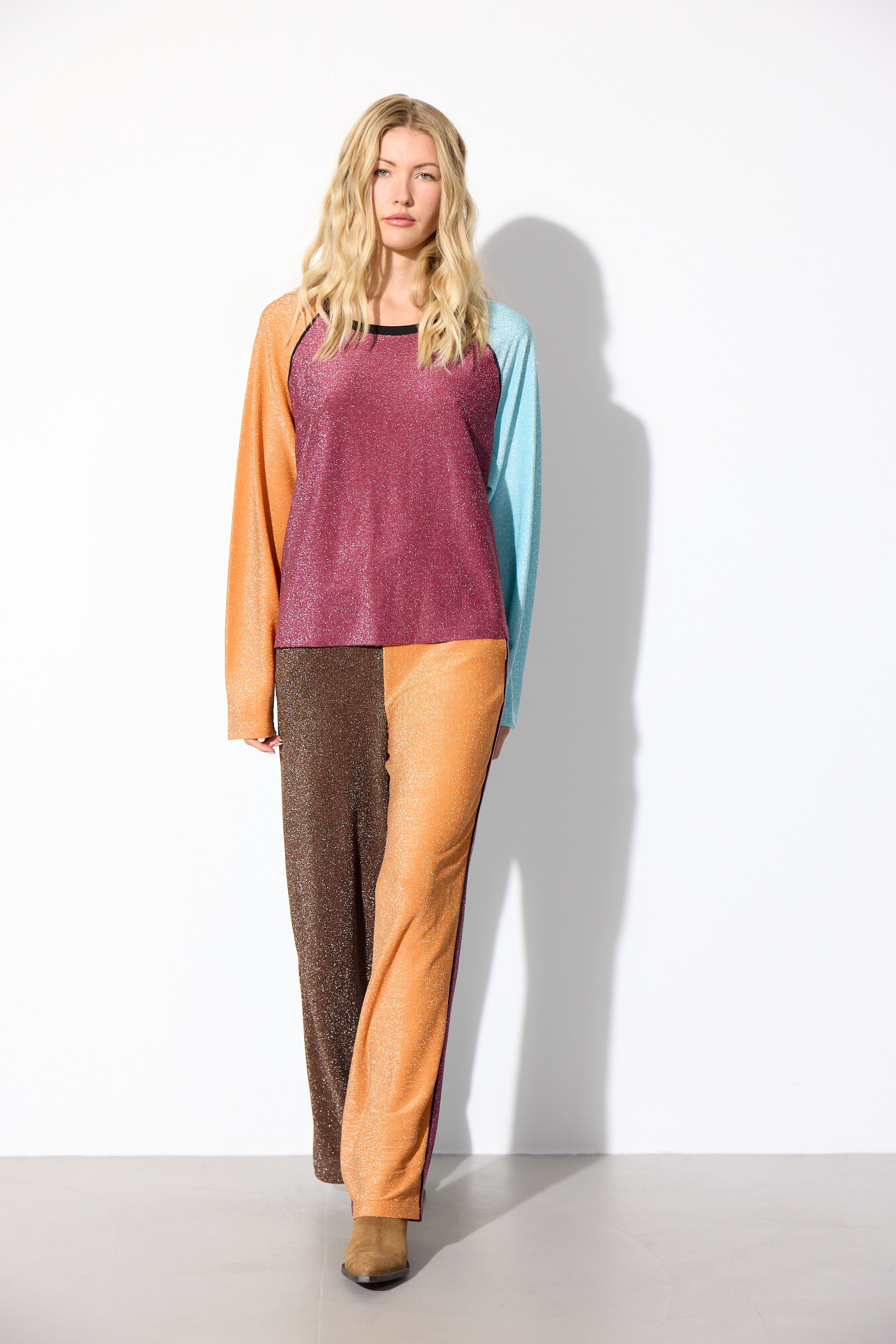 HUNKØN Fatima Blouse Blouses Mixed Glitter