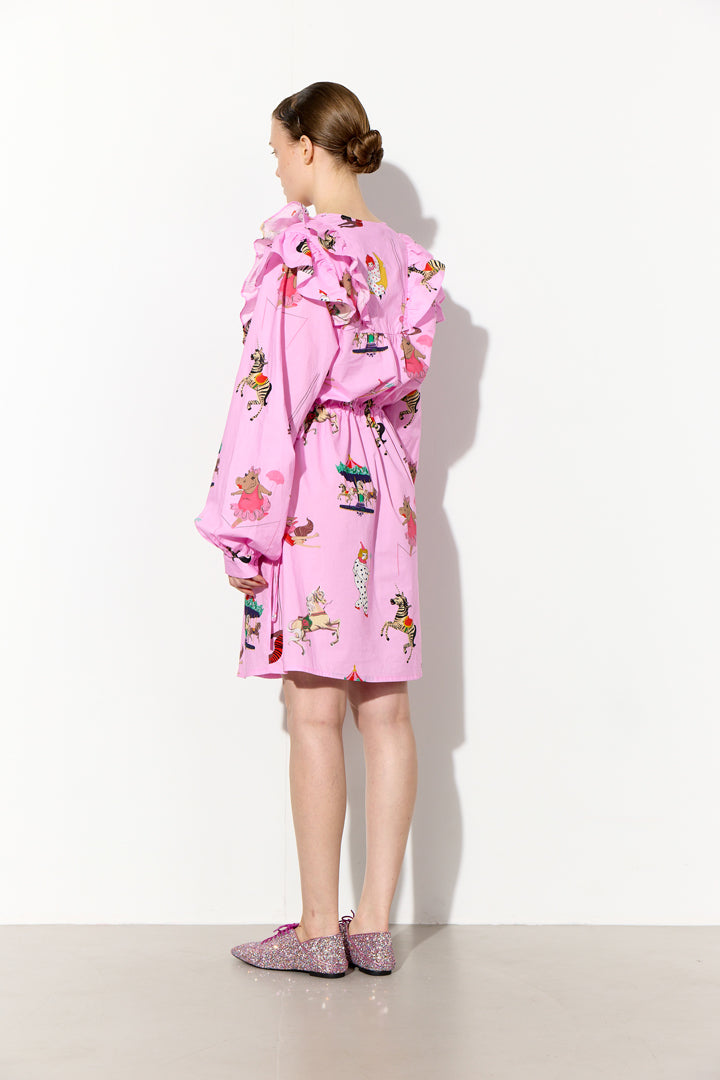 HUNKØN Floss Dress Dresses Pink Showstopper Art Print