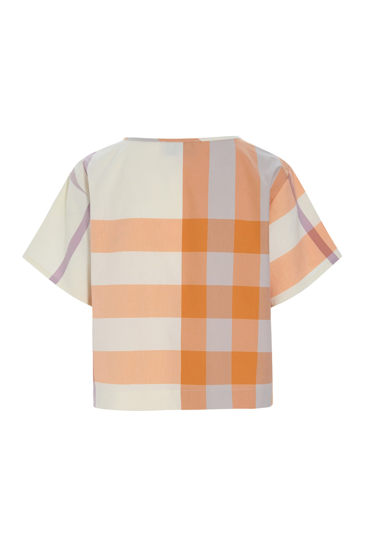 HUNKØN Frankie Shirt Shirts Orange checked