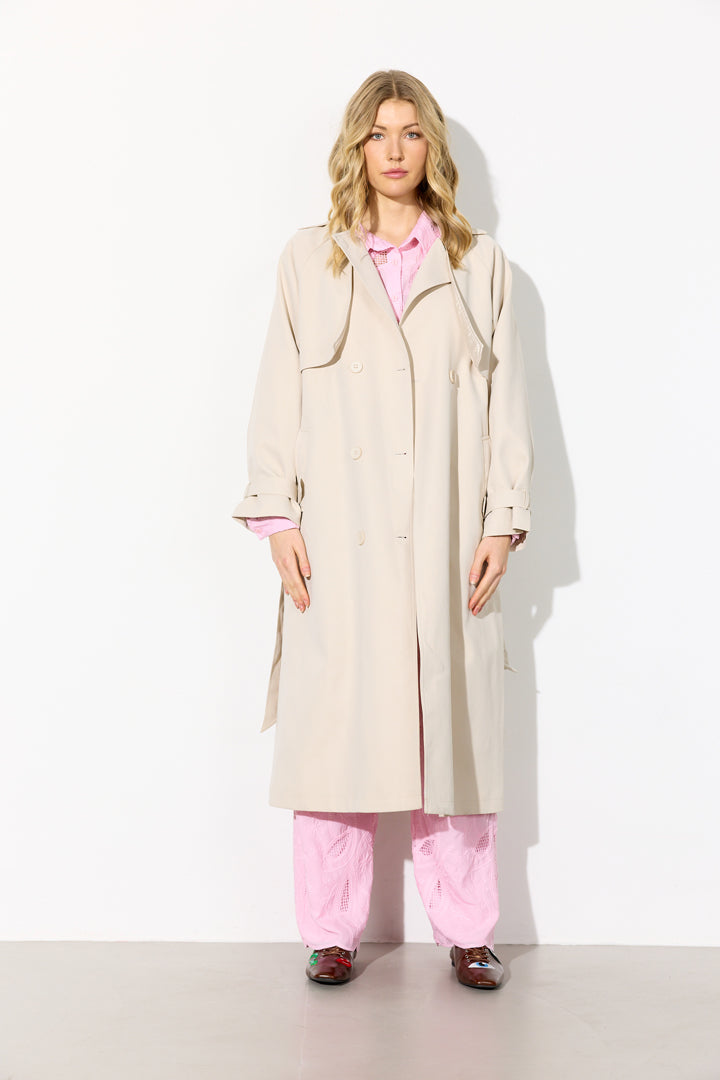 HUNKØN Gunilla Trenchcoat Coats Cream