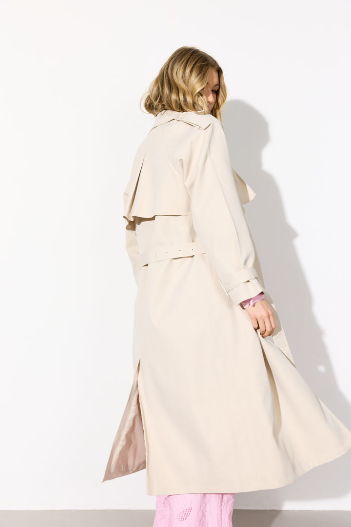 HUNKØN Gunilla Trenchcoat Coats Cream