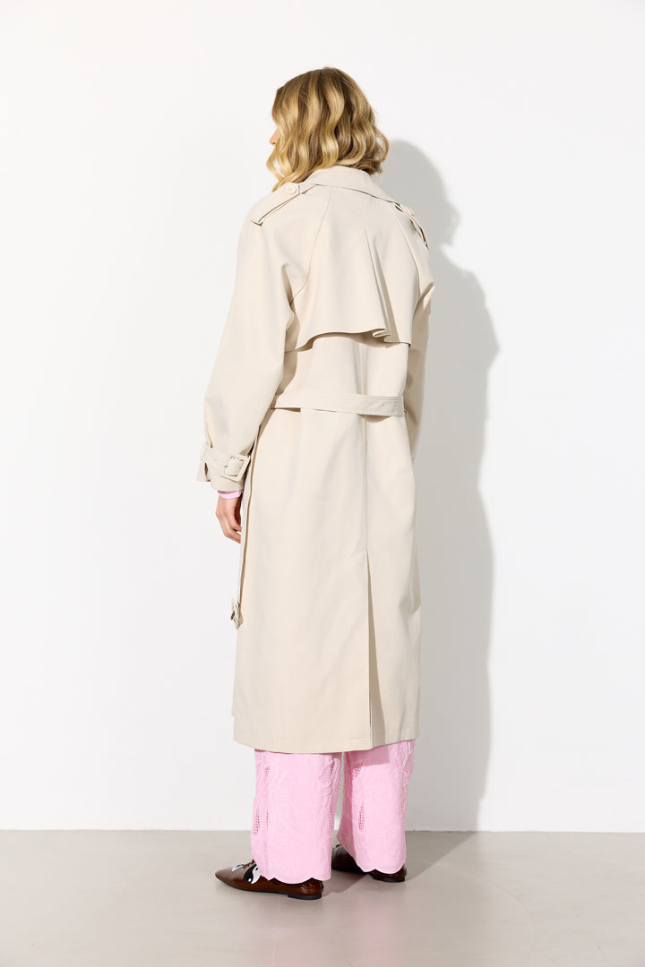 HUNKØN Gunilla Trenchcoat Coats Cream
