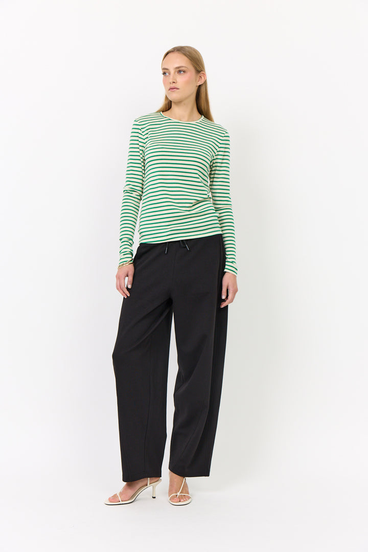 HUNKØN Halima Blouse Blouses Green Striped