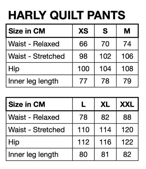 HUNKØN Harly Quilt Trousers Trousers Red Harlequin