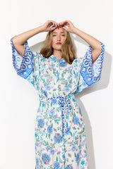 HUNKØN Helene Kimono Kimonos Blue
