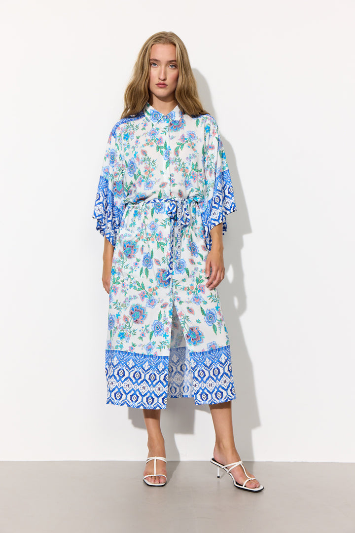 HUNKØN Helene Kimono Kimonos Blue