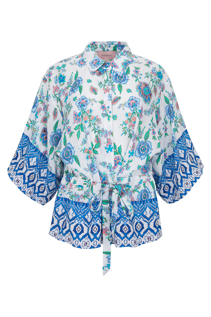 HUNKØN Helene Shirt Shirts Blue
