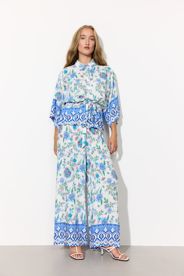 HUNKØN Helene Trousers Trousers Blue