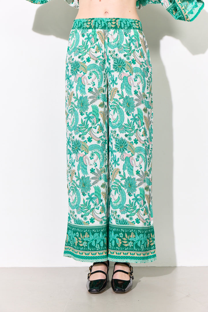 HUNKØN Helene Trousers Trousers Bird Green