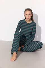 HUNKØN Indie Blouse Blouses Black striped