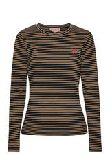 HUNKØN Indie Blouse Blouses Brown Striped