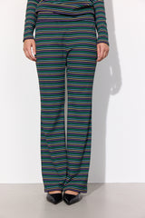 HUNKØN Indie Trousers Trousers Black striped