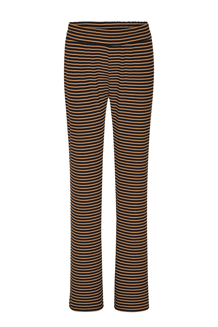 HUNKØN Indie Trousers Trousers Brown Striped