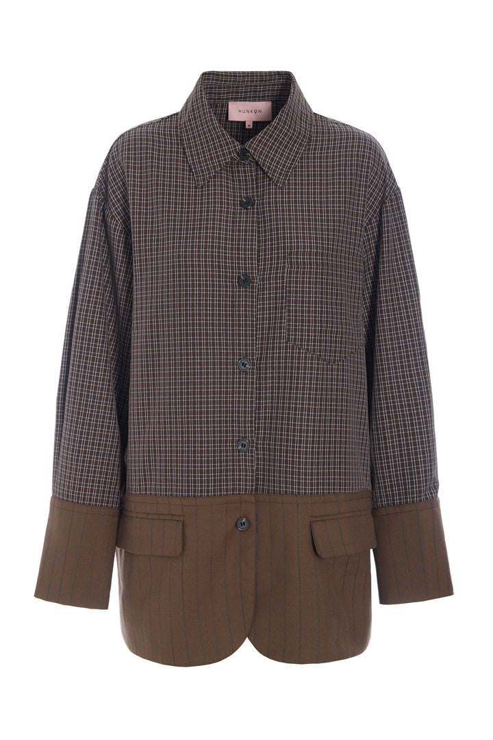 HUNKØN Irena Shirt Shirts Brown